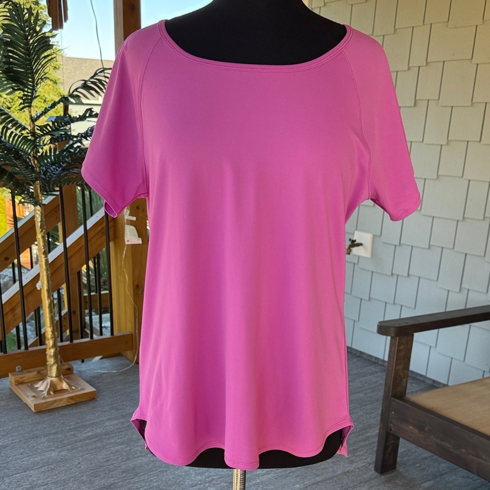 RBX Active | Hi- Low Split Open Back T-Shirt